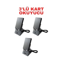 Tr Sr-220 Em Usb Proximity Kart Okuyucu 125 Khz Masaüstü Rfıd Kart Okuyucu Tak Çalıştır 3 Adet