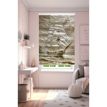 Perdeoutlet38 Baskılı Renkli Gemi Dijital Baskılı Zebra Perde-cocuk Odası-stor Perde Model:pz-5011 Çok Renkli