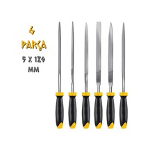 Sgs Saplı Mini Eğe Seti Ahşap Ve Metal 5 X 180 Mm. - 6 Farklı Parça
