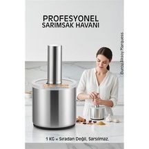 Zenvac Profesyonel Ezici Sarımsak Havanı Seti - Mutfak Tipi Baharat Havanı 304 Paslanmaz Çelik Zenvac29 Renkli
