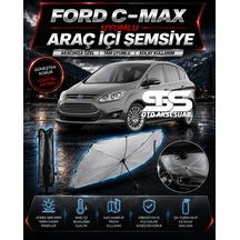 Ford C-max Araç Ön Cam Güneşliği Katlanabilir Şemsiye Oto Güneşlik Uv Korumalı Gölgelik Araba Oto Şemsiyesi