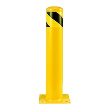 Kaldırım Sabit Bariyer Demir Duba Metal Park Demiri Otopark Bariyer 76mm 50 Cm 2mm Turuncu