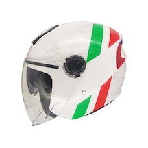 Rsv 618 Güneş Vizörlü Açık Kask (Italy Desen)