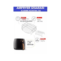 Tefal Ey2018 Easy Fry Fritöz Airfryer, 4,2 Litre Uyumlu Izgara Teli ,ekmek Kızartma