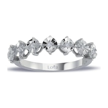 Lova 0,80 Karat Efektli Pırlanta Yeditaş Yüzük - 1070222