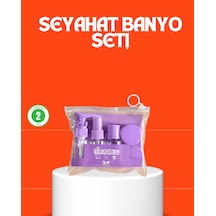 5 Parça Seyahat Kişisel Bakım Seti Şişe Sprey Krem Kutulu