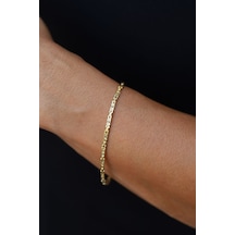 Yenigün Kuyumculuk 14 Ayar Altın Unisex Kral Bileklik Blk19724 Sarı Altın