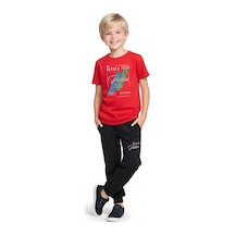 Fyk Kids Erkek Çocuk Mevsimlik Positive Baskılı Alt-üst Takım Kırmızı