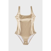 Slipstop Zelma Gold Uv Korumalı Parlak Mayo Bayan Mayo Sm2644000011 Altın