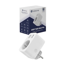 Hybrone Usb Ve Type-c Girişli Akım Korumalı Wi-fi Akıllı Priz