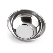 6 Adet 430 Kalite Paslanmaz Çelik Tas Çorba & Yoğurt Kabı 12,5x4 Cm No1 Gümüş