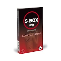 S-Box Red Kabartmalı Prezervatif 12'li
