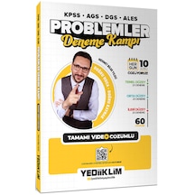Yediiklim Kpss - Ags - Dgs - Ales Problemler Tamamı Video Çözümlü Deneme Kampı 60 Deneme