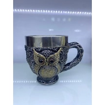 Baykuş Çelik Kupa Bardak Kod 6931 Çok Renkli