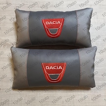 Dacia Deri Boyun yastık Gri XL - A+ Kalite 33cm