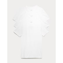 Marks & Spencer 3'lü Cool&fresh Kısa Kollu Atlet Seti T14004501ı Beyaz