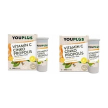 Youplus Vitamin C Çinko Propolis 20 Efervesan 2 Kutu-