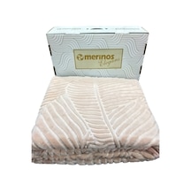 Elegance Emboss Tek Kişilik Battaniye Pudra Çok Renkli
