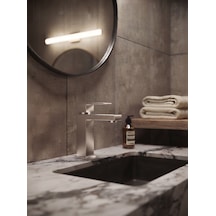 Kare Nikel Lavabo Bataryası