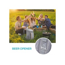 Padalink Isı Yalıtımlı Sıcak/sojuk Saklama Çantası, Çoklu Cepli, Piknik/öğle Yemeği İçin Siyah Oxford Kumaş Siyah