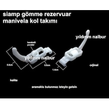 Siamp Gömme Rezervuar Manivela Kolu Çift Düz Model