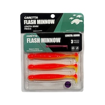 Caretta Flash Minnow 8cm 3.5gr 3 Adet Silikon Yem Lemon Back