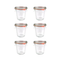 Weck Kavanoz Cam Saklama Kabı 290 ML Bardak Tip 6'lı Paket