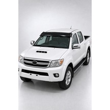 Toyota Hilux 2006-2012 Uyumlu Ön Cam Dış Güneşlik Sunvisor Abs Siyah