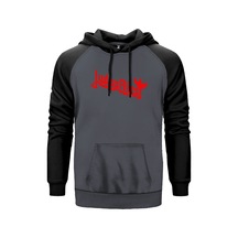 Judas Priest Logo 3 Gri Renk Reglan Kol Sweatshirt