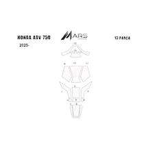 Honda Adv 750 2025- Tank Pad Siyah 73289798