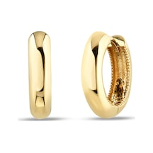 Debora Jewelry 14 Ayar Altın Bombeli Halka Küpe