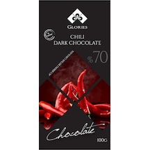 Glories Çikolata Acı Biberli %70 Bitter Çikolata 100 G