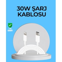 Dayanıklı Tpe Lightning Kablo 30w Hızlı Şarj Ve Veri Transferi