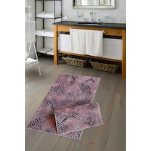 Welsoft Vintage Bambo Klozet Takimi 2 Pcs pudra