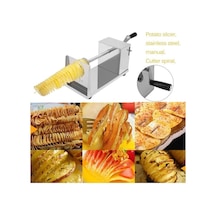 Maoyaya Patates Dilimleyici Doğrama Makinesi - Paslanmaz Çelik Gümüş Maoyaya Patates Dilimleyici Doğrama Makinesi - Paslanmaz Çelik Gümüş