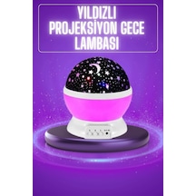 Ers Yıldız Görünümlü Gece Lambası Renkli Masa Lambası Gökyüzü Projeksiyon Diğer