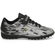 Kinetix Rado Gri Siyah Çocuk Halı Saha Spor Ayakkabı V2-gri-siyah