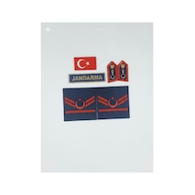 Asayiş 1 Kademe Bayrak Spolet Jandarma Yazı 4 Lü Set