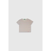 United Colors Of Benetton Benetton Kız Çocuk Tshirt Bej