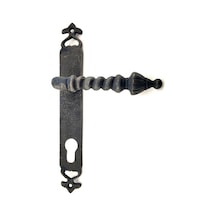 Cntma Antika Tarz Dekoratif Pirinç Burma Oda Kapı Kolu - 247x35 Mm, Oksit