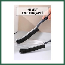 Bezos 2 Li Çok Amaçlı Temizlik Fırçası & Derz Fırçası & Mutfak Banyo Temizlik Fırçası Bzs01