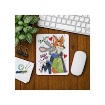 Zootropolis Nick Ve Judy Baskılı Oyuncu Mousepad 0361