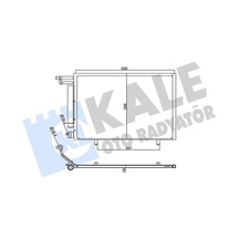 Kale 357775 Klima Radyatörü Kondanser - Ford Fiesta 2013-2016 1.25 1751976 - 1755481 - 1767167 - 1818909 - Av1119710fa