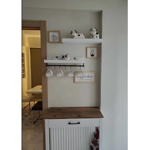 Kahve Köşesi Takımı - Ceviz 70 X 30 X 92