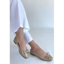 Icar Bej Cilt Babet Ayakkabı Çok Renkli