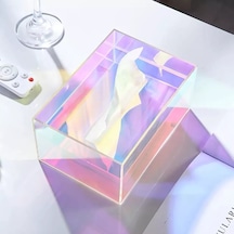 Vazo Mavi 1-modern Akrilik Doku Kutusu Şeffaf Moda Peçete Tutucu Ev Dekorasyon Oturma Ofis Odası Masa Dekoru Aksesuarları Dekoratif Kutu