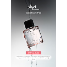 Yapışkanlık Hissi Bırakmayan Saten Bitişli Vücut Yağı Kundal Satın Glow Body Oil Santal Rose