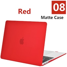 GubisiStore Mat-kırmızı-a1706 A1989 A2159-Laptop Çantası Macbook Uyumlu Pro 14 A2442 M1 Max Çip Mac Hava 13.3 A2337 A2179 A