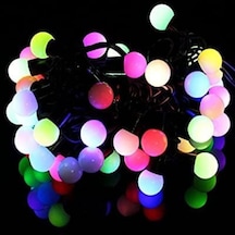 Yılbaşı Boncuk Led Işık Rgb Fişli-Doğum Günü Parti Dekor Ağaç Süs