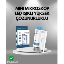 Mey İthalat Abs Gövdeli Öğrenci Ve Hobi Mikroskobu Mavi Renk